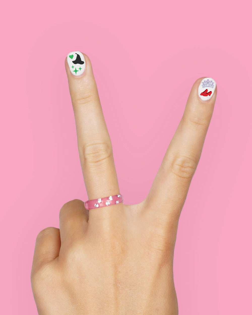 Pegatinas xo Fetti uñas monos voladores divertidas para niñas.