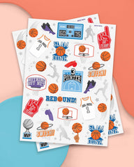 Tatuaje temporal xo Fetti baloncesto metalizado, recuerdo de fiesta