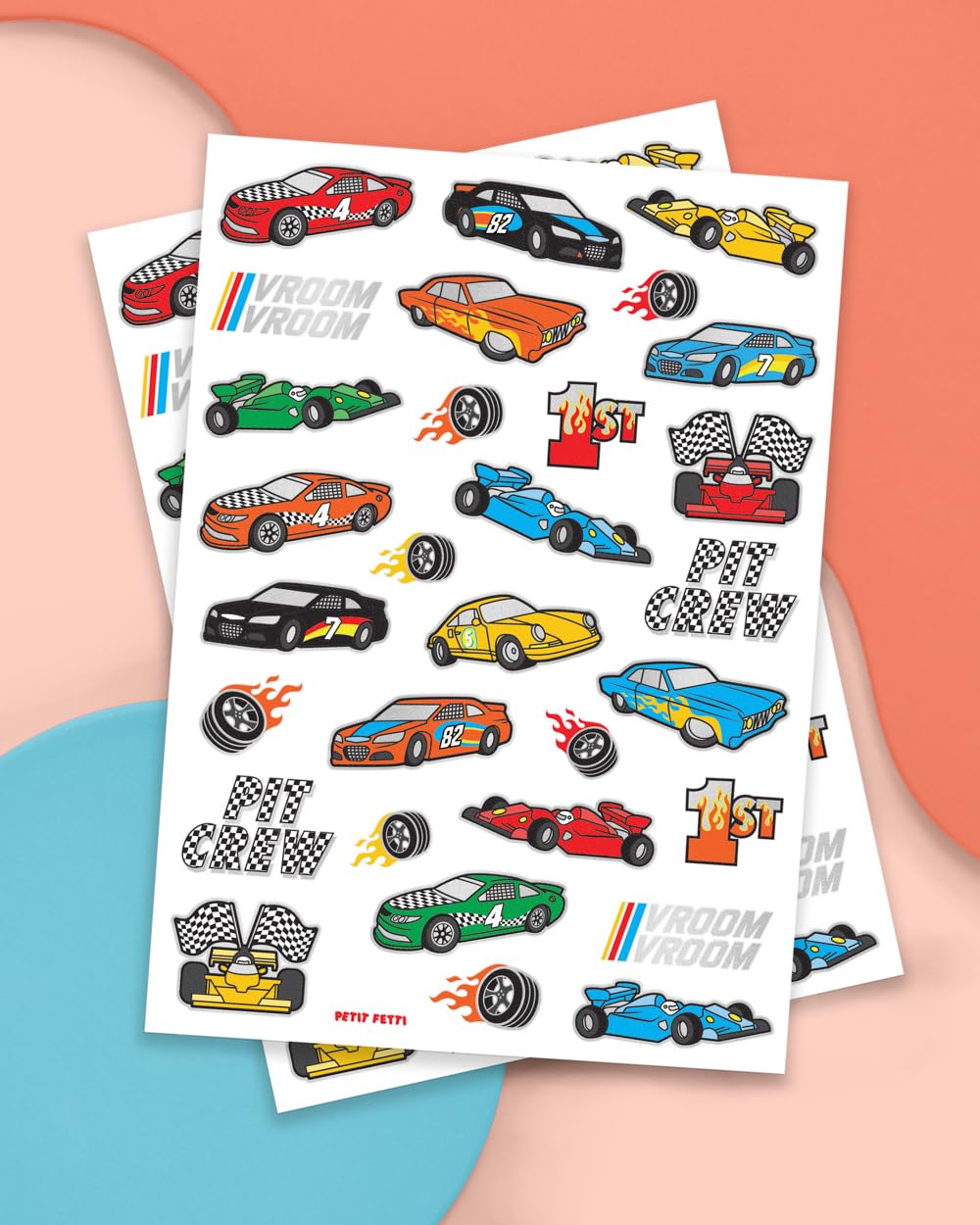 Tatuaje xo, Fetti autos de carreras: opción divertida para invitados y fotos