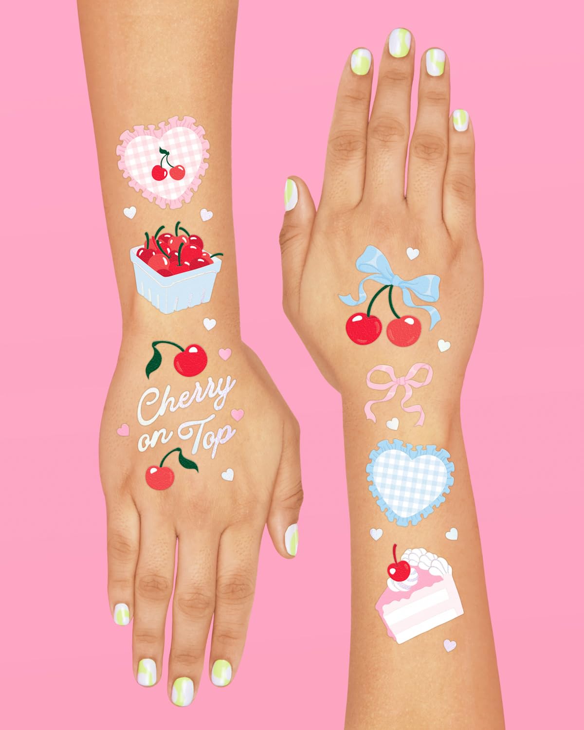 tatuajes xo fetti corazones y cintas para decoraciones temáticas