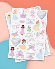 Tatuajes xo Fetti corazones y tiaras, perfecta adición para la celebración.