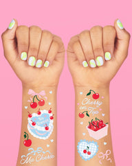 tatuajes xo fetti pasteles y lazos para invitadas
