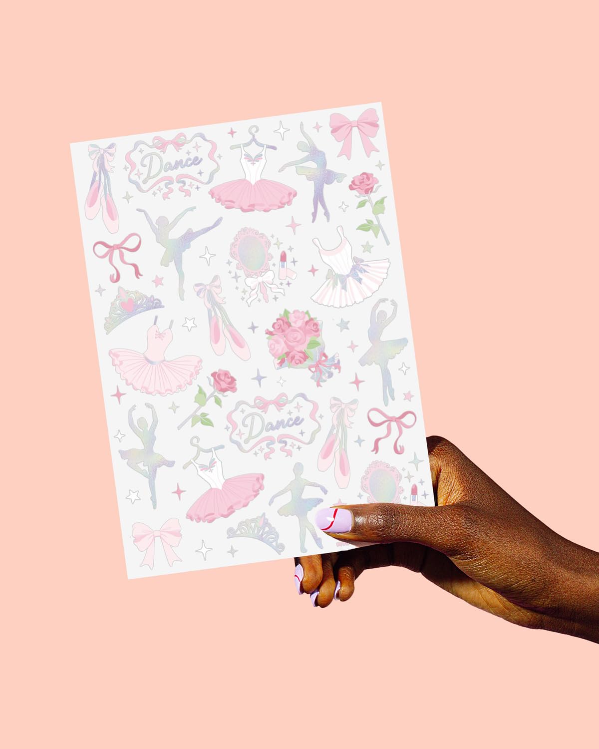 Tatuajes de xo, Fetti con rosas iridiscente para regalos divertidos