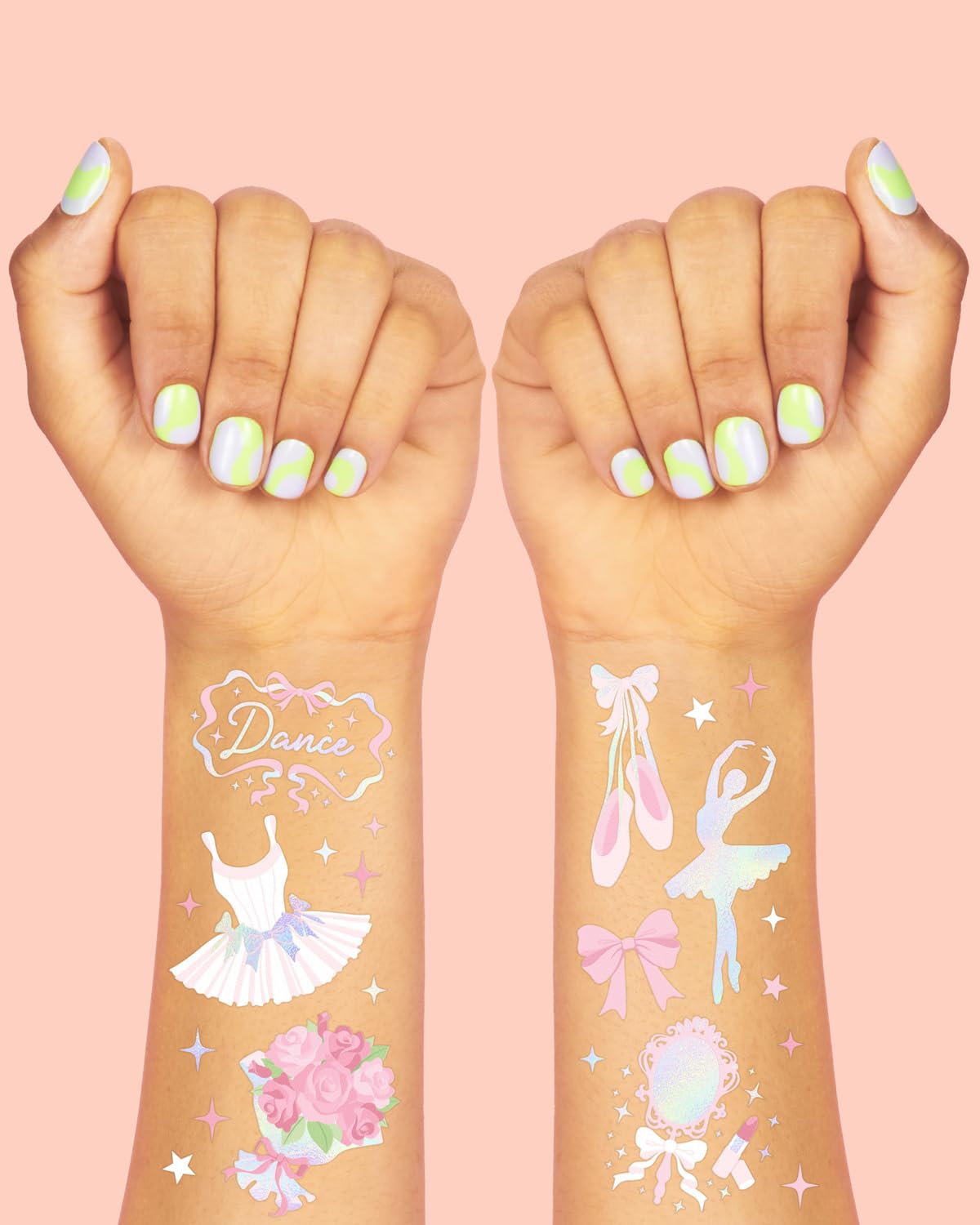 Tatuajes de xo, Fetti con tutu iridiscente para sesión de fotos