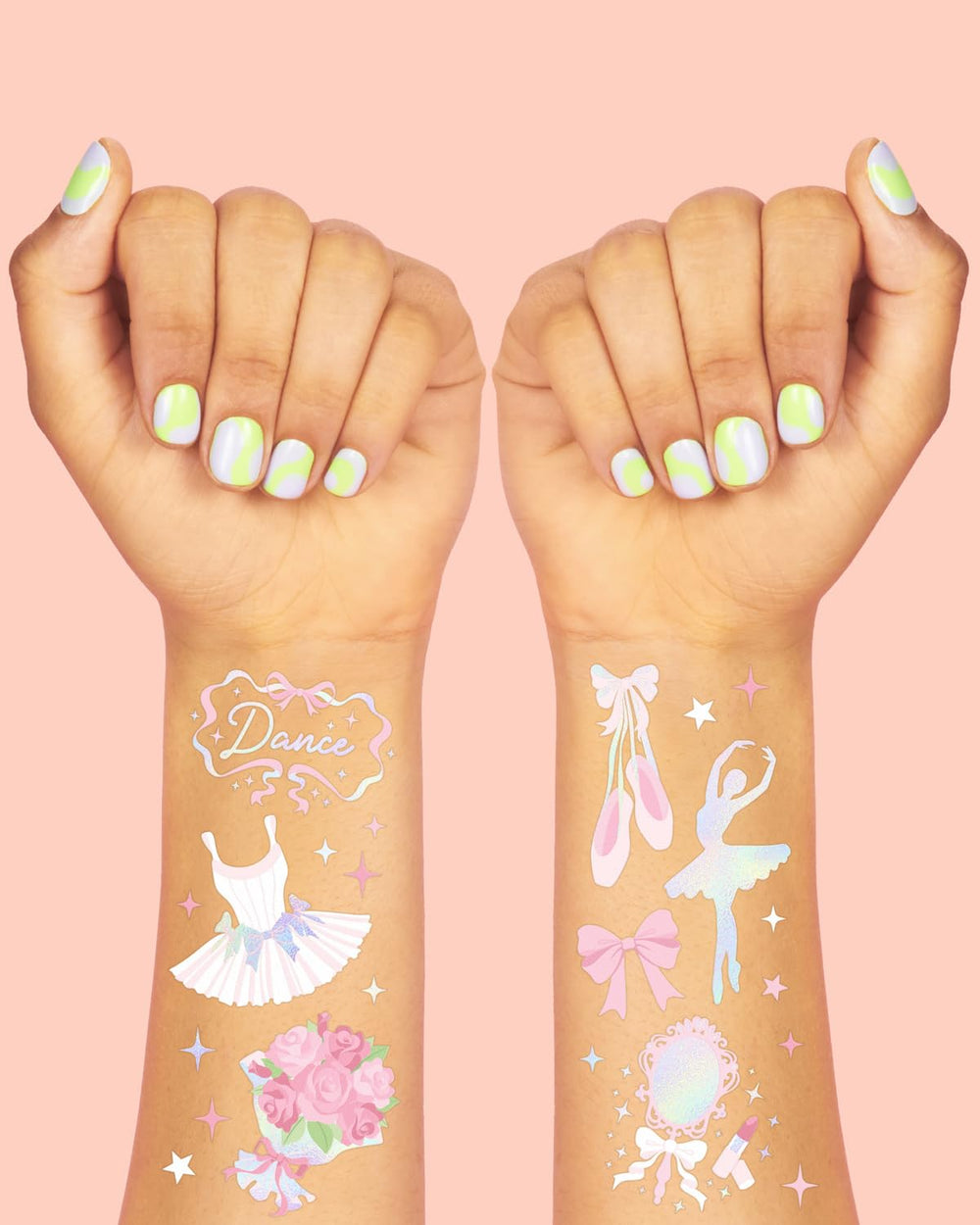 Tatuajes de xo, Fetti con tutu iridiscente para sesión de fotos
