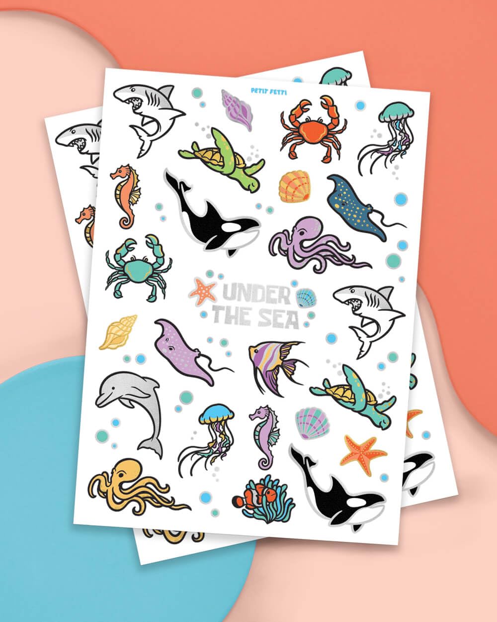 tatuajes xo Fetti de ballena para eventos temáticos y manualidades divertidas.