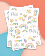 Tatuajes unicornio xo Fetti, diseños vibrantes para cumpleaños mágicos