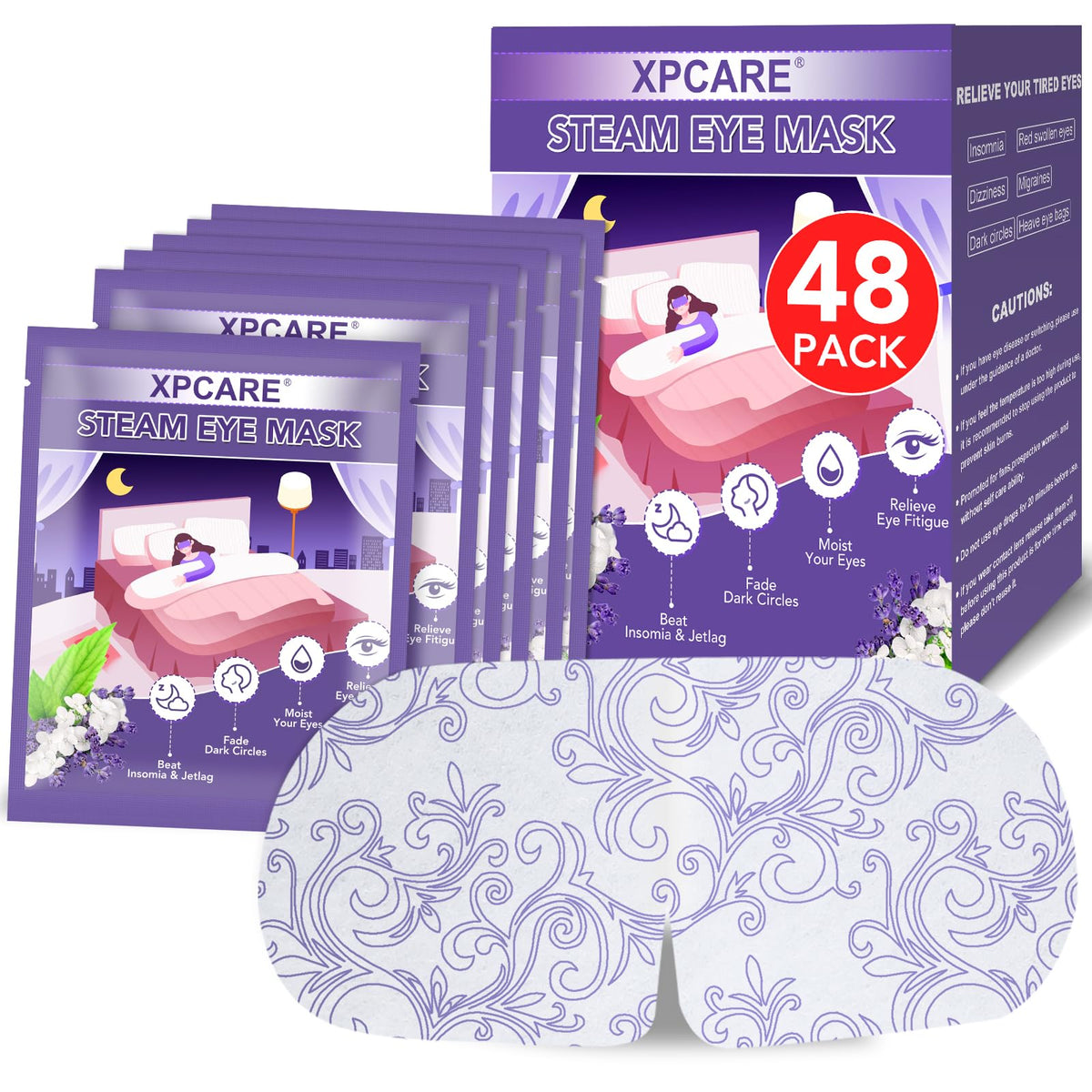 XPCARE mascarilla ocular auto calentada para relajación de la vista