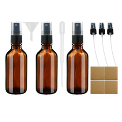 Botellas de vidrio ambar 4 oz de XHPHAPACK para rociar aceites esenciales con precisión