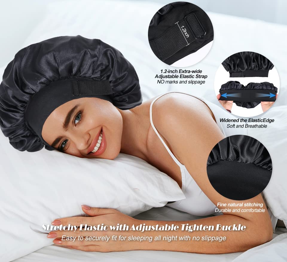 XRACEPHOL bonete suave evita manchas en la almohada gracias a su doble capa