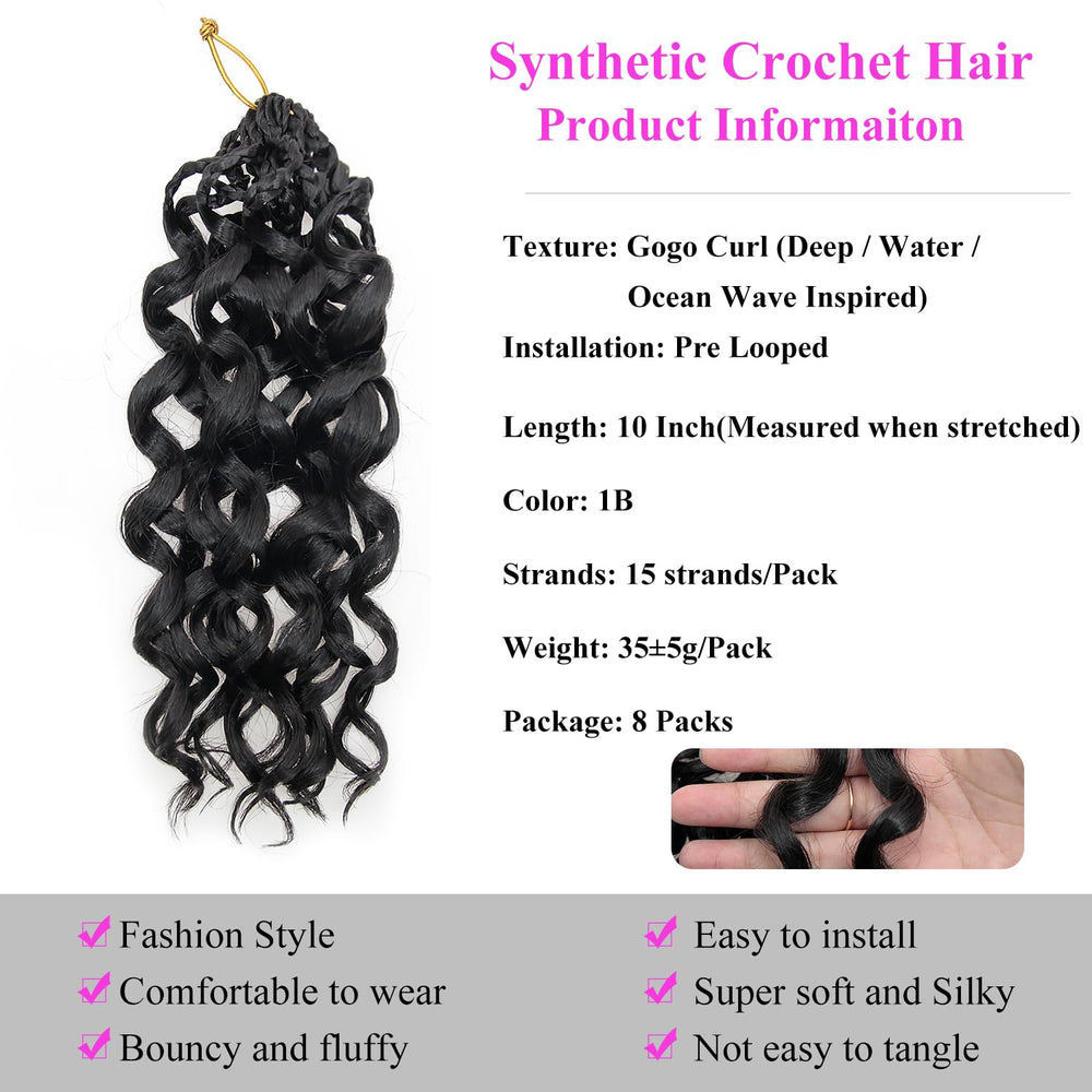 XSASLYET Gogo Curl 14pulgadas, volumen elegante para fiestas