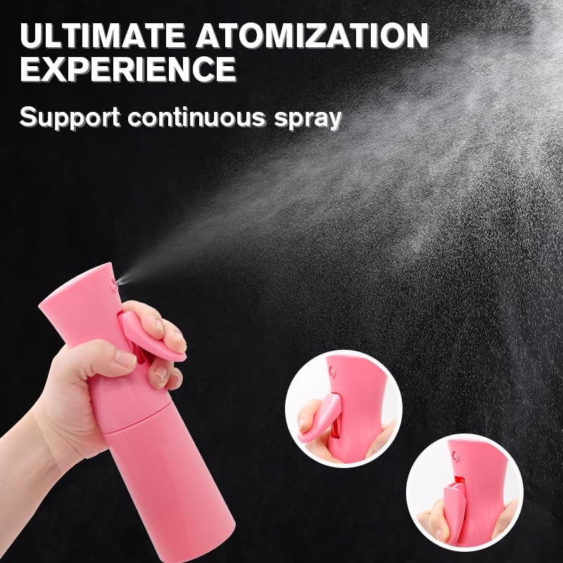 XSBAIHUO spray continuo rosa ideal para cabello y piel