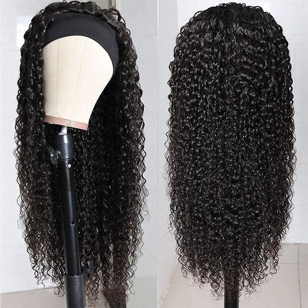 XSY Headband Wig banda seda fría diseño sin costura para uso cómodo