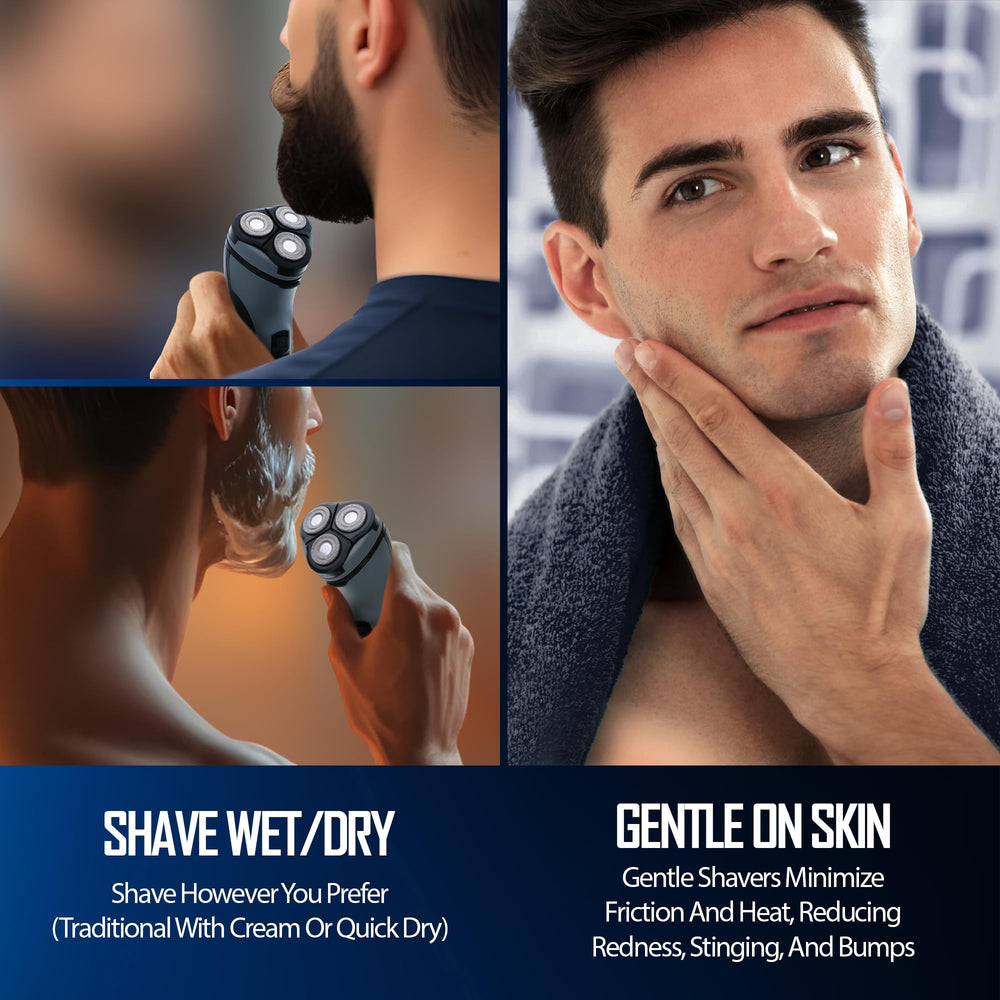 XTREME Barbasol diseño ergonómico y ligero que se ajusta a la mano.