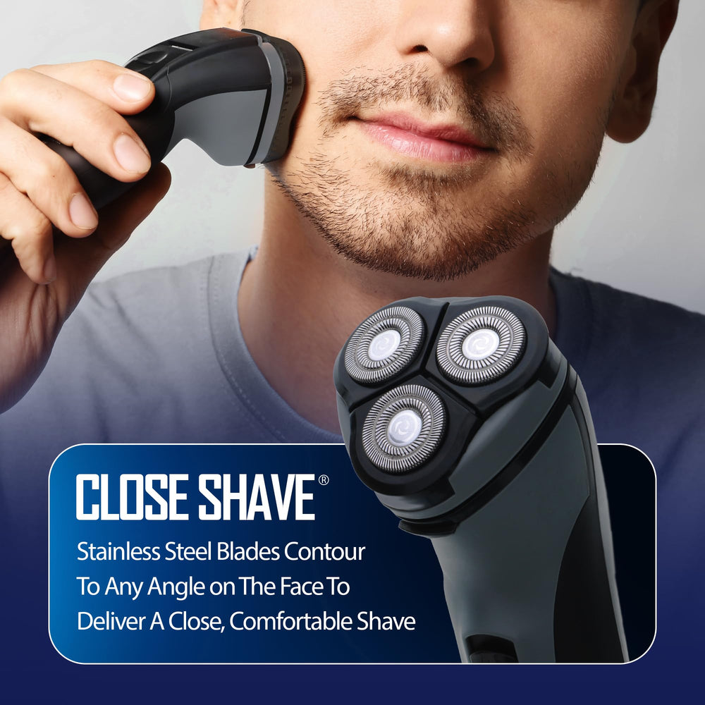 XTREME Barbasol recortador emergente para definir patillas y bigote con un solo dispositivo.