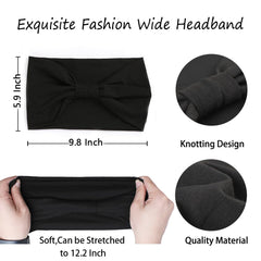 XTREND diadema bohemia negra usada durante yoga para mayor comodidad