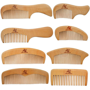Xuanli juego 8 peines madera: conjunto familiar suave y duradero.