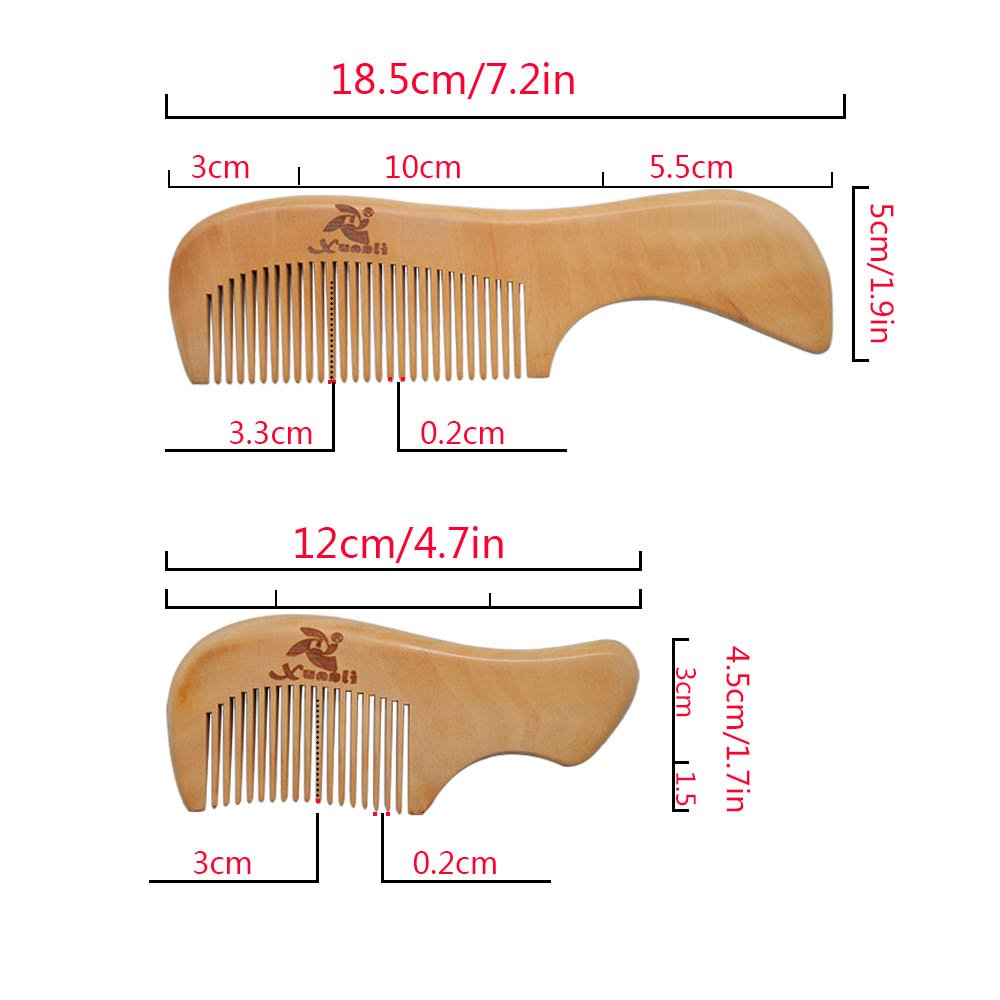 Xuanli peine madera antiestático para barba: desenreda con comodidad.