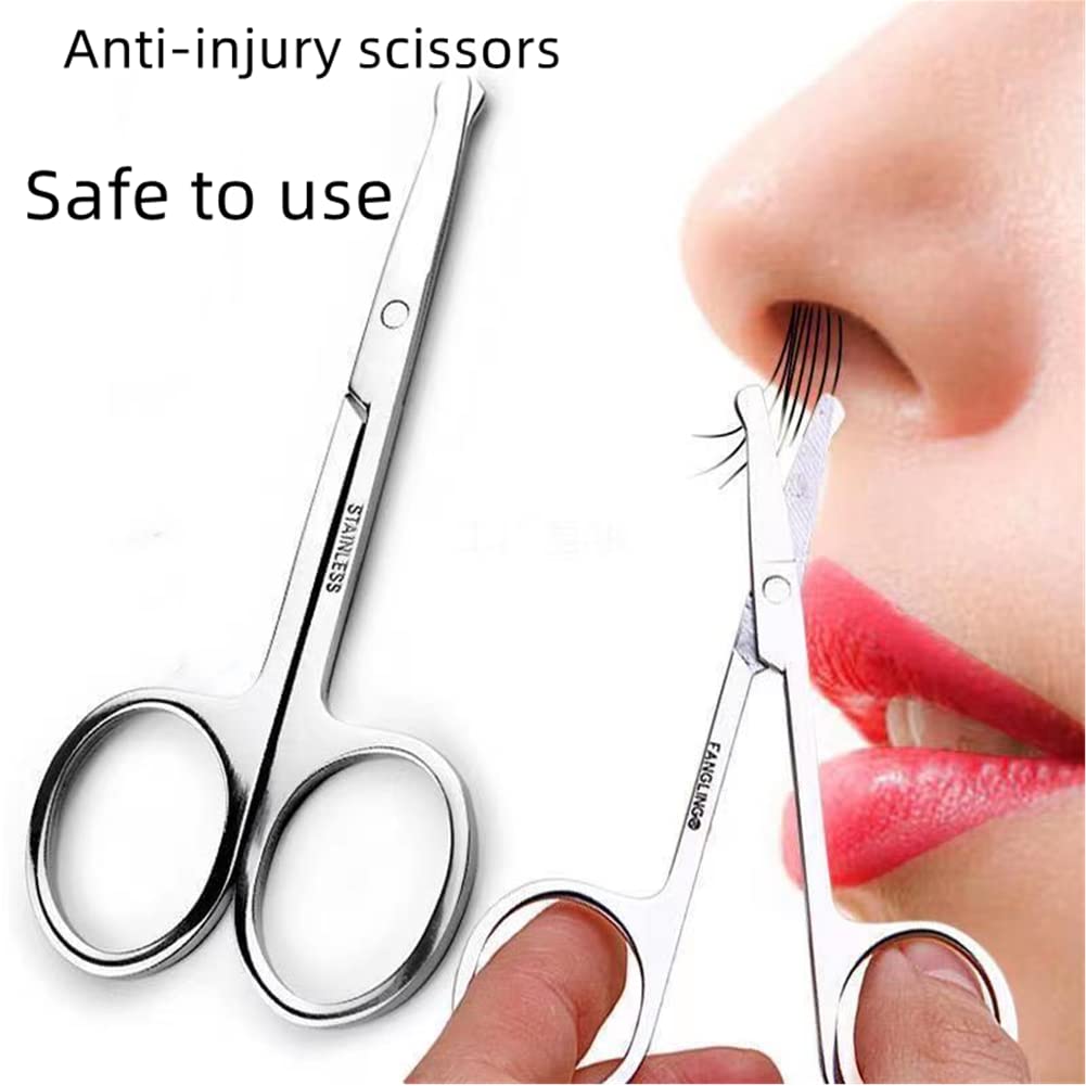 xujincn tijeras vello facial punta redondeada para seguridad