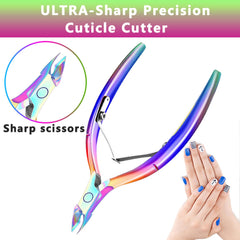 XUNXMAS cortacutículas ergonómico facilita manejo cómodo durante la manicura