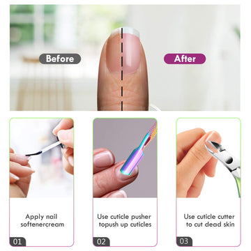 Herramienta para piel muerta XUNXMAS para cuidados de uñas.