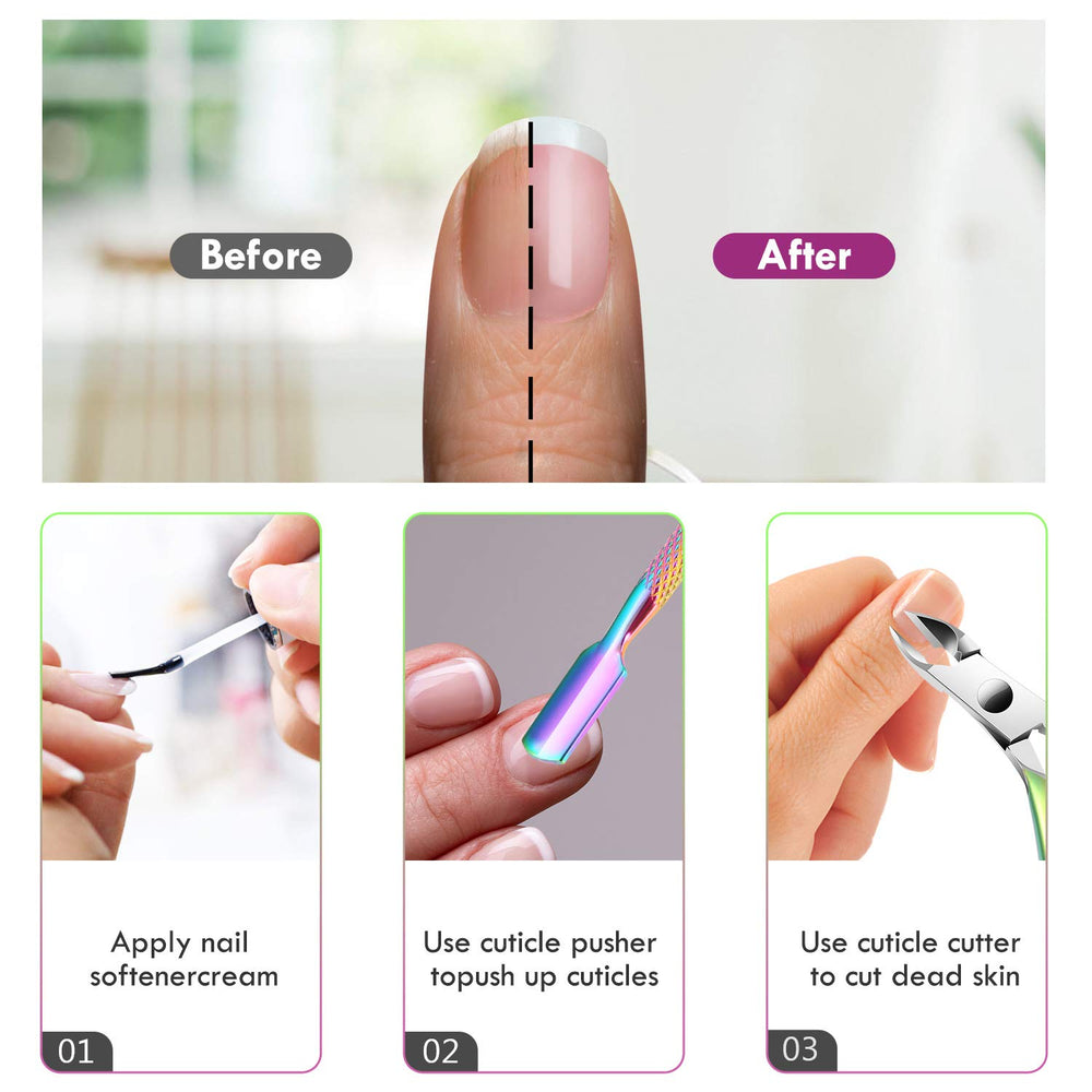 Herramienta para piel muerta XUNXMAS para cuidados de uñas.