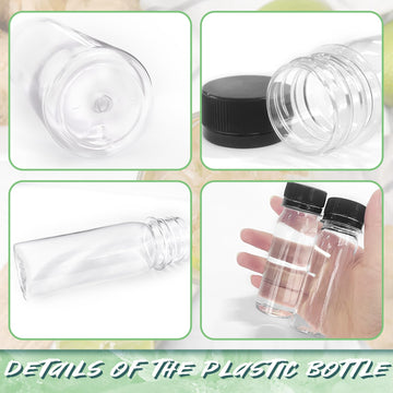 Xuyyicao botellas 60ml, reutilizables para bebidas o especias.