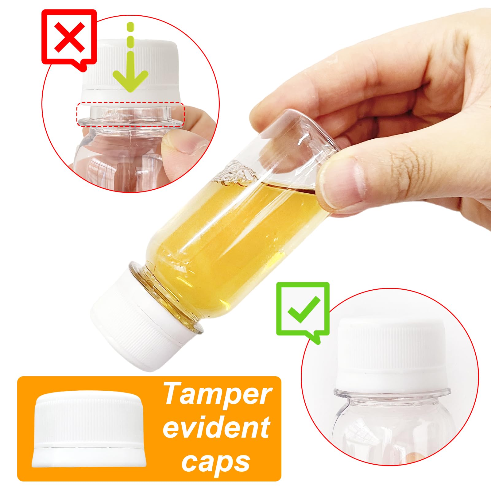 Tapas Xuyyicao con sello seguro evitan fugas durante el transporte.