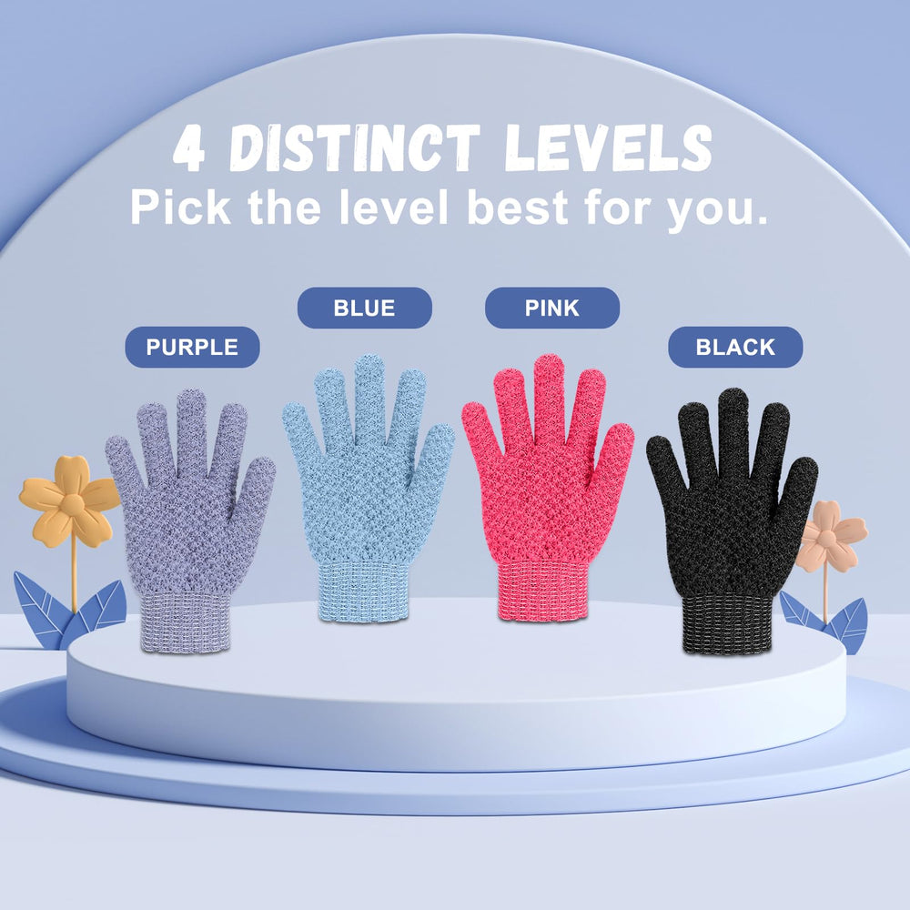 Guantes exfoliantes xvxvttxvv para cuello y hombros
