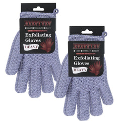 Guantes exfoliantes xvxvttxvv con textura doble para ducha y exfoliación suave
