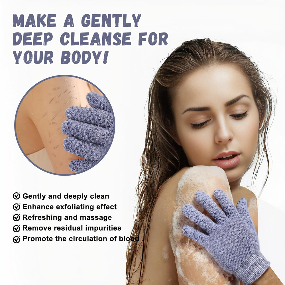 xvxvttxvv guantes exfoliantes uso masaje corporal: favorece la circulación y relajación