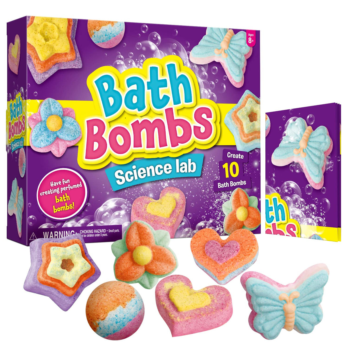 XX Bombas de Baño Laboratorio Escena: estimula la curiosidad científica durante la creación.