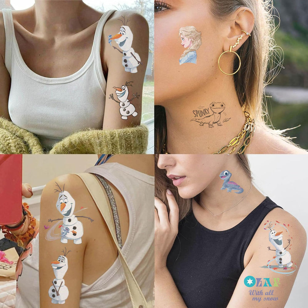 Tatuajes XYLL aptos para brazos, manos y superficies como platos.