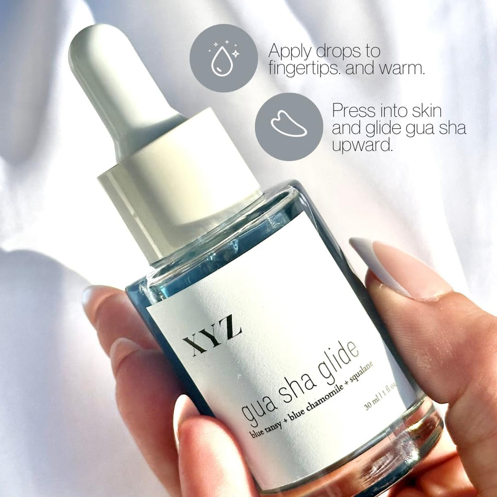 XYZ Skin Uso con gua sha y masaje facial: deslizante cómodo.