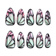 XZMeiLun Uñas mariposa 3D brillos holograma, efecto llamativo para ocasiones especiales