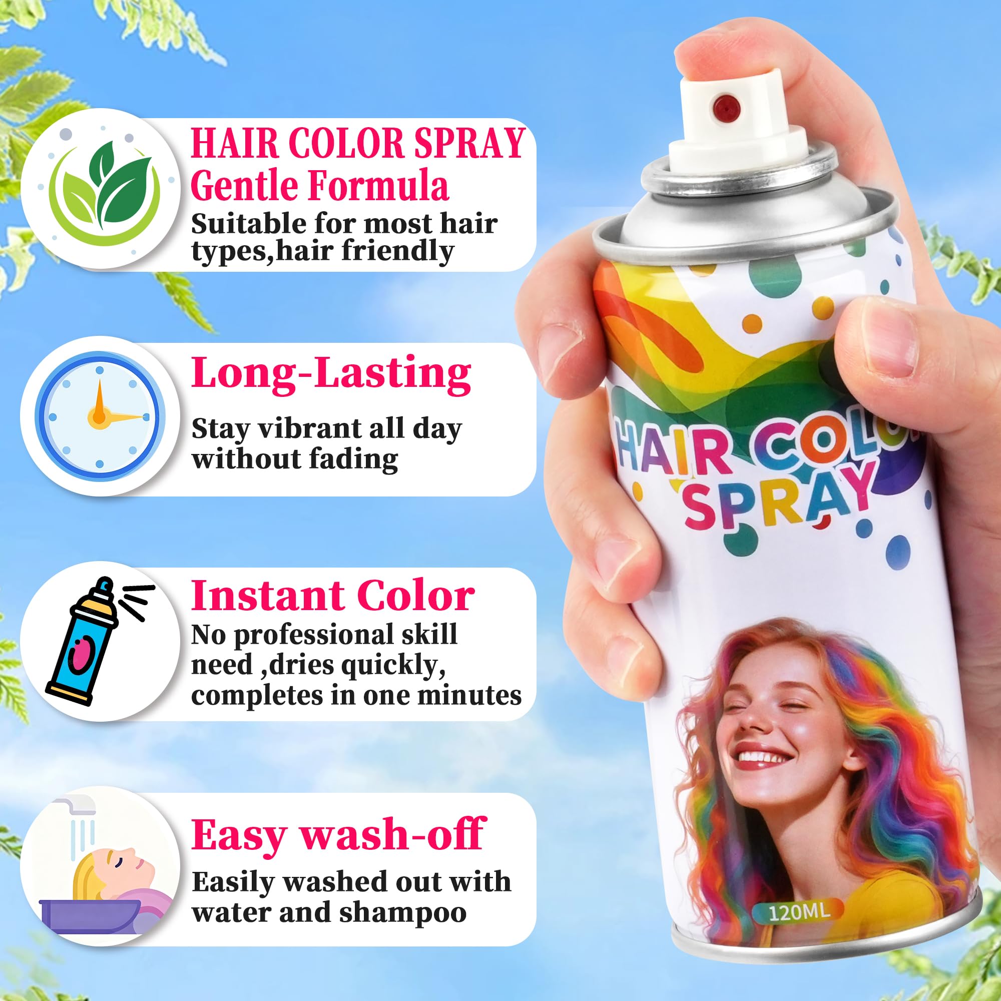 Yabacado spray pelo gris: funciona en todo tipo de cabellos para cobertura rápida.