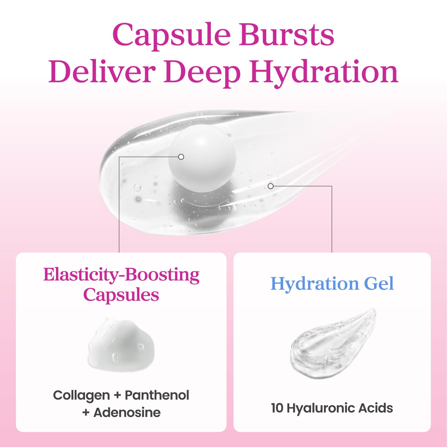 YADAH Collagen Hydra Core Cream, aplicación en mejillas y ojos, hidratación suave