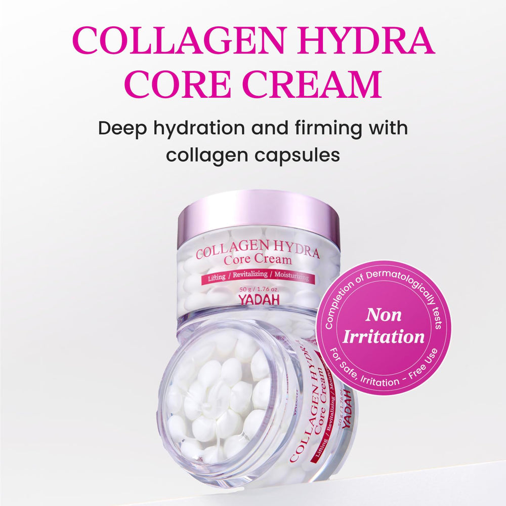 YADAH Collagen Hydra Core Cream, textura suave, sensación ligera para uso diario