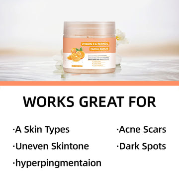 Limpieza diaria de rostro con exfoliante para piel clara