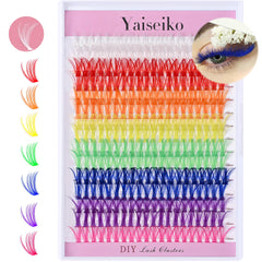 Yaiseiko conjuntos pestanas coloridas 14mm-16mm: resultados llamativos y personalizables.