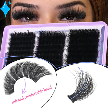 Yaiseiko Lash Clusters offer salon-quality density with secure application.