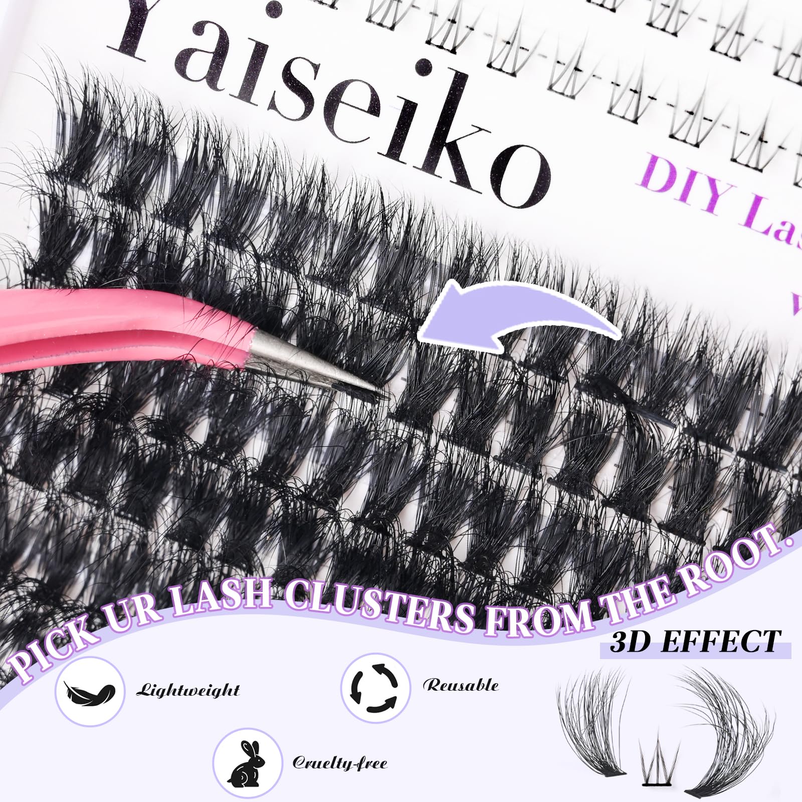 Yaiseiko longitudes mixtas 12-25 mm para estilos variados.