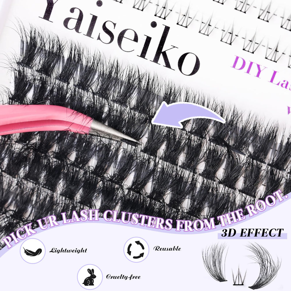 Yaiseiko longitudes mixtas 12-25 mm para estilos variados.