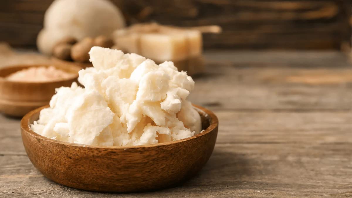 Yajna Cocoa Butter on hair/scalp for hydration