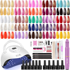 YALSYNY kit esmalte gel con luz UV para secado rápido en casa.