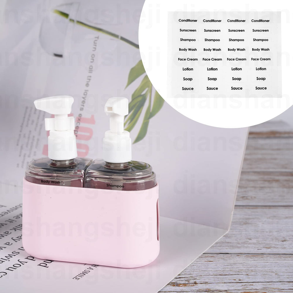 Kit de viaje Yamadura con dos envases rosados, perfecto para viajes cortos.