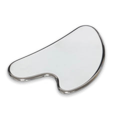 Uso diario de YAMHOHO guasha facial acero inoxidable con acabado elegante.