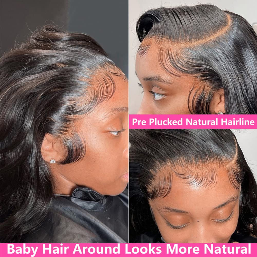 Encaje frontal de alta definición 13x5 de Yamikk para transparencia suave y peinado cómodo.