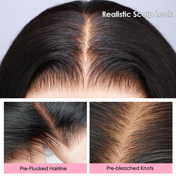 Yamikk natural black wig that can be dyed darker for customization.