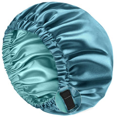Yanibest bonete satén doble capa ajustable para dormir protege el cabello
